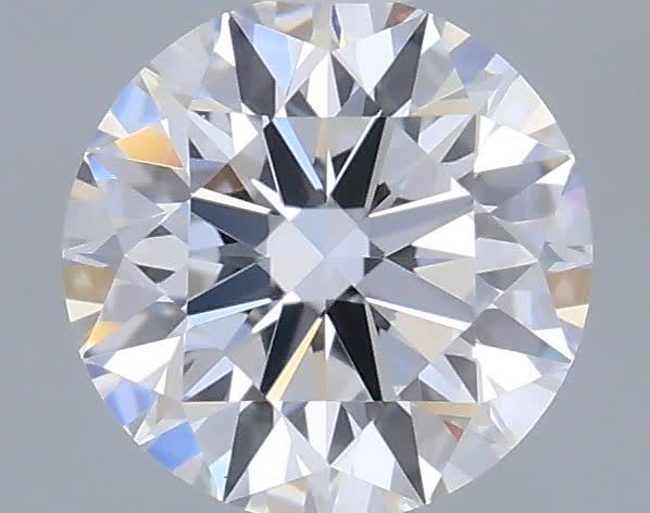 Actual 0.33 carat D Round lab-grown diamond