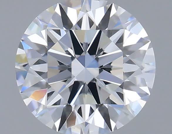 Actual 0.34 carat E Round lab-grown diamond