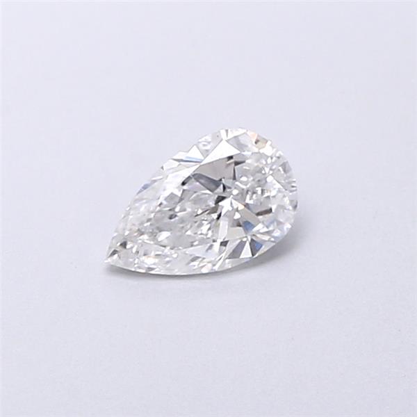 Actual 0.27 carat E Pear lab-grown diamond
