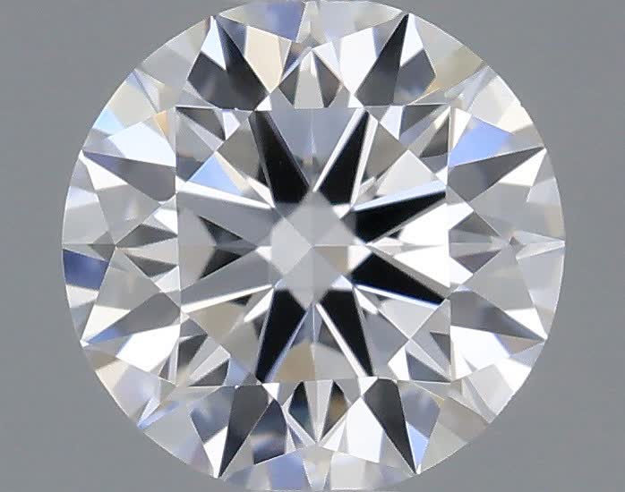 Actual 0.33 carat D Round lab-grown diamond