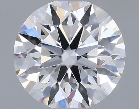 Actual 0.33 carat D Round lab-grown diamond
