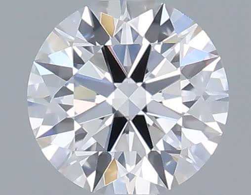 Actual 0.27 carat D Round lab-grown diamond