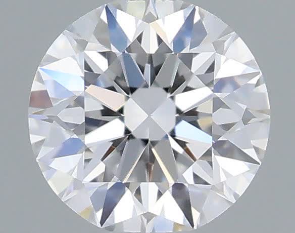 Actual 0.28 carat D Round lab-grown diamond