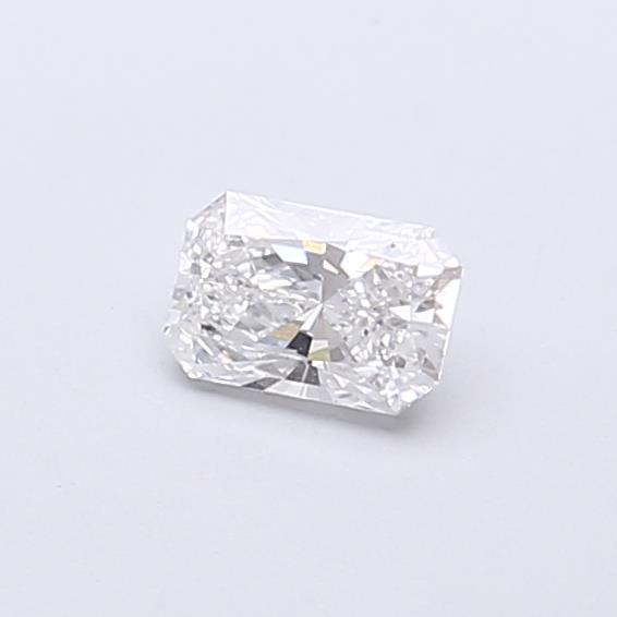 Actual 0.24 carat D Radiant lab-grown diamond