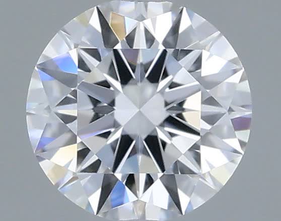 Actual 0.33 carat D Round lab-grown diamond