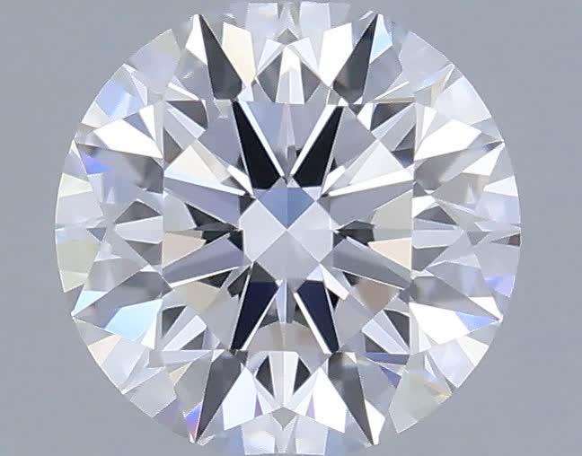 Actual 0.33 carat D Round lab-grown diamond