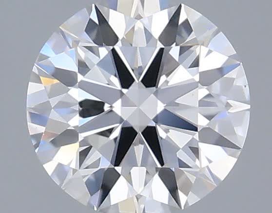 Actual 0.33 carat D Round lab-grown diamond