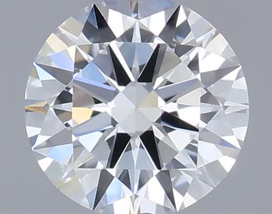 Actual 0.28 carat D Round lab-grown diamond