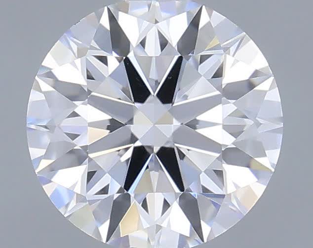 Actual 0.34 carat D Round lab-grown diamond