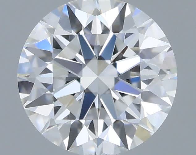 Actual 0.33 carat D Round lab-grown diamond