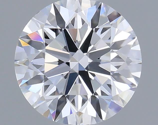 Actual 0.34 carat D Round lab-grown diamond