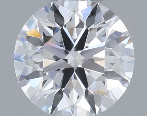 Actual 0.28 carat D Round lab-grown diamond