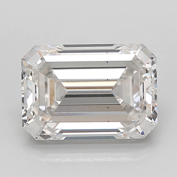 Actual 2.5 carat G Emerald lab-grown diamond
