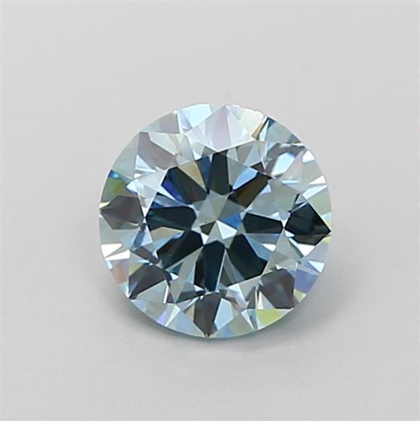 Actual 1 carat Intense Blue Round lab-grown diamond